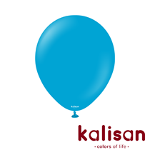 Kalisan Standard 12" Caribbean Blue Latex Balloons 100pk