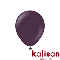Kalisan 12" Standard Plum Latex Balloons 100pk