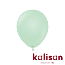  Kalisan Standard 12" Macaron Green Latex Balloons 100pk
