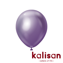 Kalisan 12" Mirror Violet Latex Balloons 100pk
