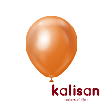  Kalisan 12" Mirror Copper Latex Balloons 100pk