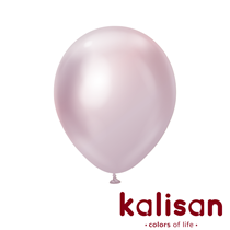 Kalisan 12" Mirror Pink Gold Latex Balloons 100pk