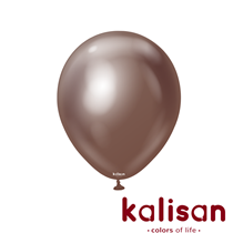 Kalisan 12" Mirror Chocolate Latex Balloons 50pk