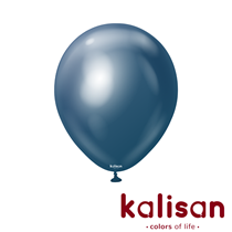 Kalisan 12" Mirror Navy Blue Latex Balloons 50pk