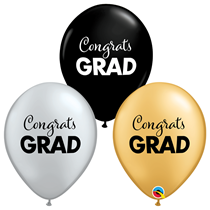 Simply Congrats Grad 11" Special Assortment Latex Balloons 25pk