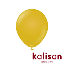 Kalisan Retro 12" Mustard Latex Balloons 100pk