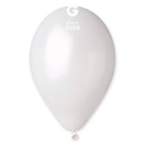 Gemar Metallic White 12" Latex Balloons 100pk