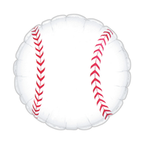 Baseball 17" Round Foil Balloon (Loose)