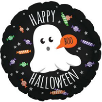 Happy Halloween Ghostly Candies 18" Foil Balloon