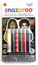 Snazaroo Halloween Face Painting Sticks 6pk