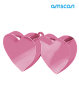 Pink Double Heart Balloon Weight