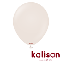 Kalisan Retro 18" White Sand Latex Balloons 25pk