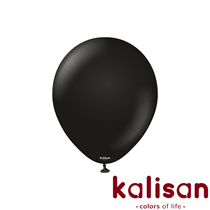 Kalisan Standard 18" Black Latex Balloons 25pk