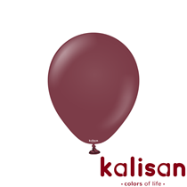 Kalisan 18" Standard Burgundy Latex Balloons 25pk