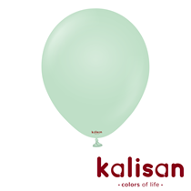 Kalisan Standard 18" Macaron Green Latex Balloons 25pk
