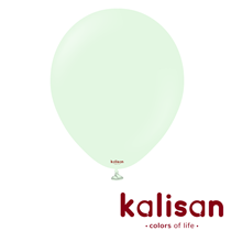 Kalisan Standard 18" Macaron Pale Green Latex Balloons 25pk