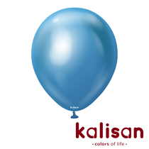 Kalisan 18" Mirror Blue Latex Balloons 25pk