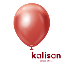 Kalisan 18" Mirror Red Latex Balloons 25pk