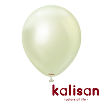 Kalisan 18" Mirror Green Gold Latex Balloons 25pk