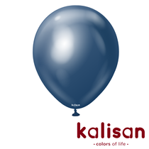 Kalisan 18" Mirror Navy Blue Latex Foil Balloons 25pk