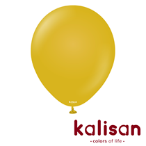 Kalisan Retro 18" Mustard Latex Balloons 25pk