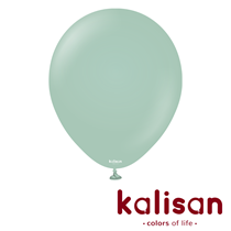 Kalisan Retro 18" Winter Green Latex Balloons 25pk