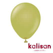 Kalisan Retro 18" Olive Latex Balloons 25pk