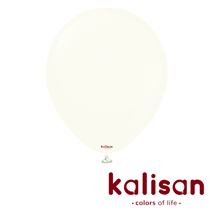 Kalisan Retro White 18" Latex Balloon 25pk