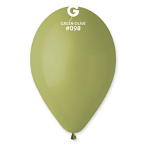 Gemar Standard Olive 11" Latex Balloons 50pk