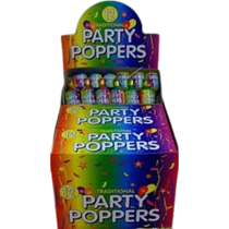 Party Poppers 144pk