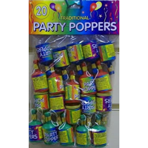 Party Poppers 20pk