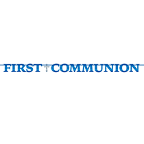 First Communion Blue Glitter Letter Party Banner 3.65M