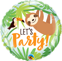 Let's Party Toucan & Sloth 18" Foil Balloon