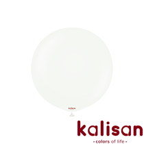 Kalisan Standard 24" White Latex Balloons 2pk