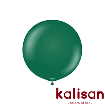Kalisan Standard 24" Dark Green Latex Balloons 2pk