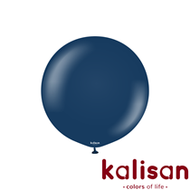 Kalisan Standard 24" Navy Blue Latex Balloons 2pk