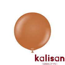 Kalisan Standard 24" Caramel Brown Latex Balloons 2pk