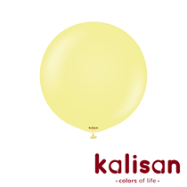 Kalisan Standard 24" Macaron Yellow Latex Balloons 2pk