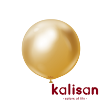 Kalisan 24" Mirror Gold Latex Balloons 2pk