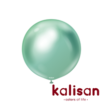 Kalisan 24" Mirror Green Latex Balloons 2pk