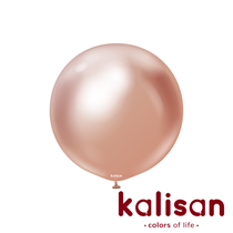 Kalisan 24" Mirror Rose Gold Latex Balloons 2pk