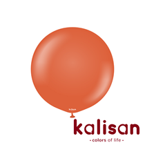 Kalisan Retro 24" Rust Orange Latex Balloons 2pk