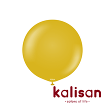 Kalisan Retro 24" Mustard Latex Balloons 2pk
