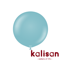 Kalisan Retro 24"Blue Glass Latex Balloons 2pk