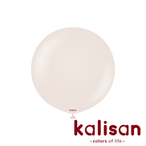 Kalisan Retro 24" White Sand Latex Balloons 2pk