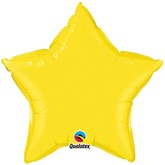 Yellow 20" Star Foil Balloon