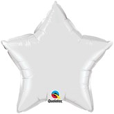 White 36" Star Foil Balloon