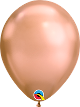 Qualatex rose gold chrome 7 inch latex balloons 100 pack