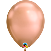 Qualatex Chrome 11" Rose Gold Latex Balloons 100pk