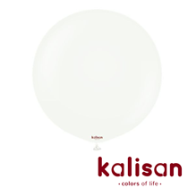 Kalisan Standard 36" White Latex Balloons 2pk